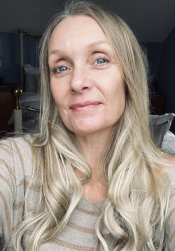 Dr Erin Dysart, a woman with long blonde hair and a light coloured jacket.